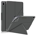 Miniatyrbild 1 av 5: iPad Air 2025-2020 / Pro 11 Fodral Läder Origami Grå grå