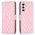 Miniatyrbild 1 av 5: Samsung Galaxy S24 FE Fodral Diamond Läder Rosa