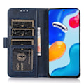 Miniatyrbild 2 av 6: Sony Xperia 10 VI Läder Fodral Läder Solid Blå