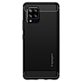 Miniatyrbild 2 av 5: Samsung Galaxy A42 5G - Spigen Rugged Armor Skal - Matt Svart