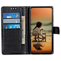 Miniatyrbild 3 av 6: Samsung Galaxy S23 Ultra Fodral Litchi Läder Svart