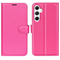 Miniatyrbild 1 av 6: Samsung Galaxy S24 Fodral Litchi Läder Rosa