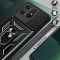Miniatyrbild 6 av 6: Motorola Edge 50 Pro 5G CamShield Armor Hybrid Ring Skal Svart