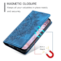 Miniatyrbild 6 av 6: Samsung Galaxy A25 5G Fodral Flip Mandala Läder Blå