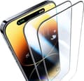 [2-Pack] iPhone 15 Pro Heltäckande Skärmskydd i Härdat Glas
