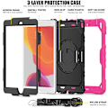 Miniatyrbild 4 av 6: iPad 10.2 2019/2020/2021 Skal 360° Kickstand Med Strap