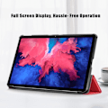 Miniatyrbild 5 av 5: Lenovo Tab P11 / P11 Plus - Tri-Fold Läder Fodral - Röd Red Röd