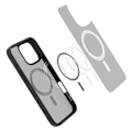 Miniatyrbild 4 av 5: Spigen iPhone 16 Pro Max Skal MagSafe Ultra Hybrid Frostad Svart