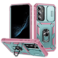 Miniatyrbild 1 av 6: Galaxy S24 Plus Skal CamShield Ring Hybrid Armor Grå/Grön/Rosa