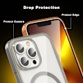 Miniatyrbild 4 av 6: ColorPop iPhone 13 Pro Max Skal CH MagSafe Transparent/Svart