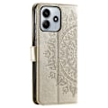 Miniatyrbild 6 av 6: Xiaomi Redmi Note 14 5G Fodral Mandala Läder Guld
