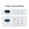 Miniatyrbild 3 av 6: BASEUS Adapter USB-C - USB-A 3.1 Konverterare Svart