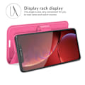 Miniatyrbild 3 av 6: iPhone 13 Pro Max - Litchi Slim Läder Fodral - Rosa