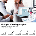Miniatyrbild 5 av 6: Galaxy Tab S9 Plus Fodral 360° Rotation Hybrid Blå