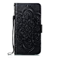 Miniatyrbild 2 av 5: iPhone X/Xs - Mandala Läder Fodral - Svart Black Svart