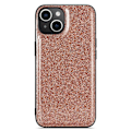 Miniatyrbild 3 av 5: DG.MING iPhone 13 Skal Läder Glitter Guld