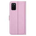 Miniatyrbild 3 av 6: Samsung Galaxy A03s Fodral Litchi Läder Ljus Rosa