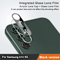 Miniatyrbild 2 av 6: IMAK Galaxy A14 4G/5G Linsskydd Härdat Glas + Akryl Lock Svart