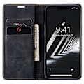 Miniatyrbild 2 av 6: CASEME iPhone 15 Plus Fodral Flip Retro Läder Svart