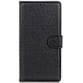 Miniatyrbild 6 av 6: Samsung Galaxy S23 FE Fodral Litchi Läder Svart