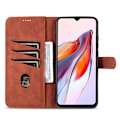 Miniatyrbild 2 av 6: AZNS Xiaomi Redmi 12C 4G Fodral Läder Brun