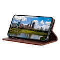 Miniatyrbild 3 av 6: Motorola Edge 50 Fodral Flip Split Läder Brun