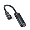 Miniatyrbild 1 av 6: Mcdodo DAC 60W PD USB-C - 3.5mm AUX Adapter Laddningsfunktion Svart