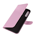 Miniatyrbild 2 av 5: Huawei P40 Lite E - Litchi Plånboksfodral - Ljus Rosa LightPink Ljus Rosa
