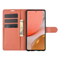 Miniatyrbild 4 av 5: Samsung Galaxy A72 - Litchi Läder Fodral - Brun Brown Brun