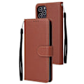 Miniatyrbild 1 av 5: iPhone 12 Pro Max - Solid Läder Fodral - Brun Brown Brun