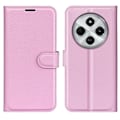 Miniatyrbild 1 av 6: Xiaomi Redmi 14C Fodral Litchi Läder Ljus Rosa