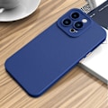 Miniatyrbild 2 av 2: iPhone 14 Skal TPU Läder Textur Royal Blue