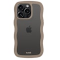 Miniatyrbild 2 av 4: holdit iPhone 14 Pro Skal Wavy Mocha Brown Transparent