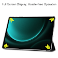 Miniatyrbild 4 av 6: Galaxy Tab S9 FE Plus Fodral Tri-Fold Läder Dont Touch