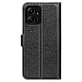 Miniatyrbild 6 av 6: Xiaomi Redmi Note 12 4G Fodral Litchi Läder Svart