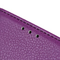 Miniatyrbild 5 av 5: OnePlus 8T / 8T+ - Litchi Läder Fodral - Lila Purple Lila