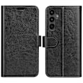 Miniatyrbild 1 av 6: Samsung Galaxy A15 5G Fodral Läder Svart