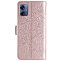 Miniatyrbild 5 av 5: Motorola Moto G54 5G Fodral Mandala Läder Roséguld