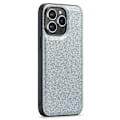 Miniatyrbild 1 av 5: DG.MING iPhone 13 Pro Skal Läder Glitter Silver