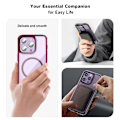 Miniatyrbild 6 av 6: ColorPop iPhone 14 Pro Skal CH MagSafe Transparent/Lila