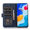 Miniatyrbild 2 av 6: Samsung Galaxy A34 5G Fodral Solid Läder Blå
