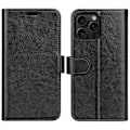 Miniatyrbild 1 av 6: iPhone 16 Pro Fodral Crazy Horse Svart