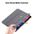 Miniatyrbild 3 av 5: Lenovo Tab P11 / P11 Plus - Tri-Fold Läder Fodral - Grå Grey Grå