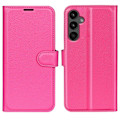 Miniatyrbild 1 av 6: Samsung Galaxy A15 5G Fodral Litchi Läder Rosa