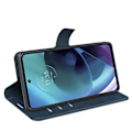 Miniatyrbild 5 av 6: Motorola Moto G51 Fodral PU Läder Blå