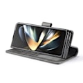 Miniatyrbild 3 av 6: LC.IMEEKE Galaxy Z Fold 5 Fodral Läder Grå