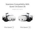 Miniatyrbild 2 av 6: BOBOVR Meta Quest 3S/3 Huvudband Inkl. 5200 mAh Batteripaket