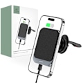 Miniatyrbild 1 av 6: Tech-Protect 15W Magnetisk MagSafe Billaddare Luftventil Svart