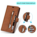 Miniatyrbild 6 av 6: Samsung Galaxy S23 Plus Fodral Multifunktionell Med Frontficka Brun