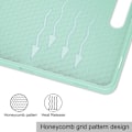Miniatyrbild 6 av 6: Samsung Galaxy Tab S9 FE Fodral Läder Pennhållare Grön